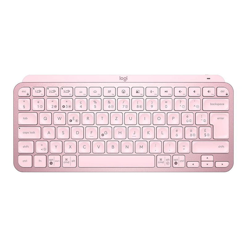 Logitech MX Keys Mini BT Illuminated Keyboard - Rose Pink - لوحة مفاتيح